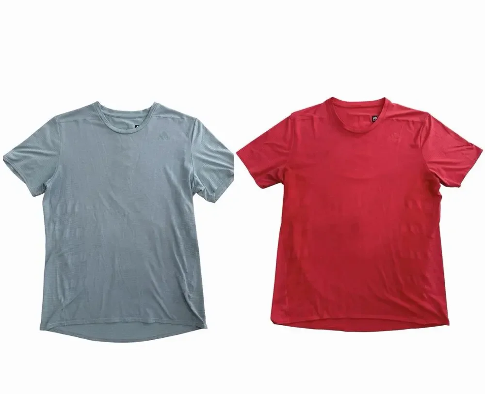 Lot 2 Mens Adidas Climacool Short Sleeve Shirt Running AKTIV Against Cancer Med